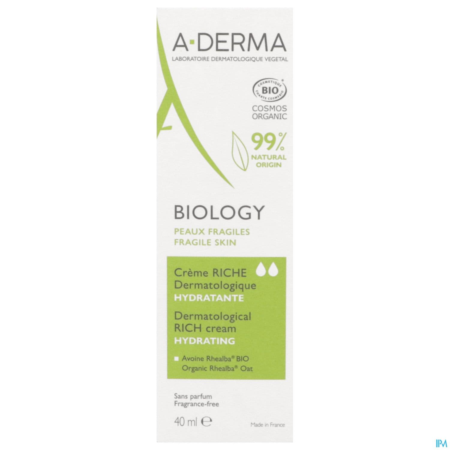 A-DERMA BIOLOGY CR RICH DERMA 40ML