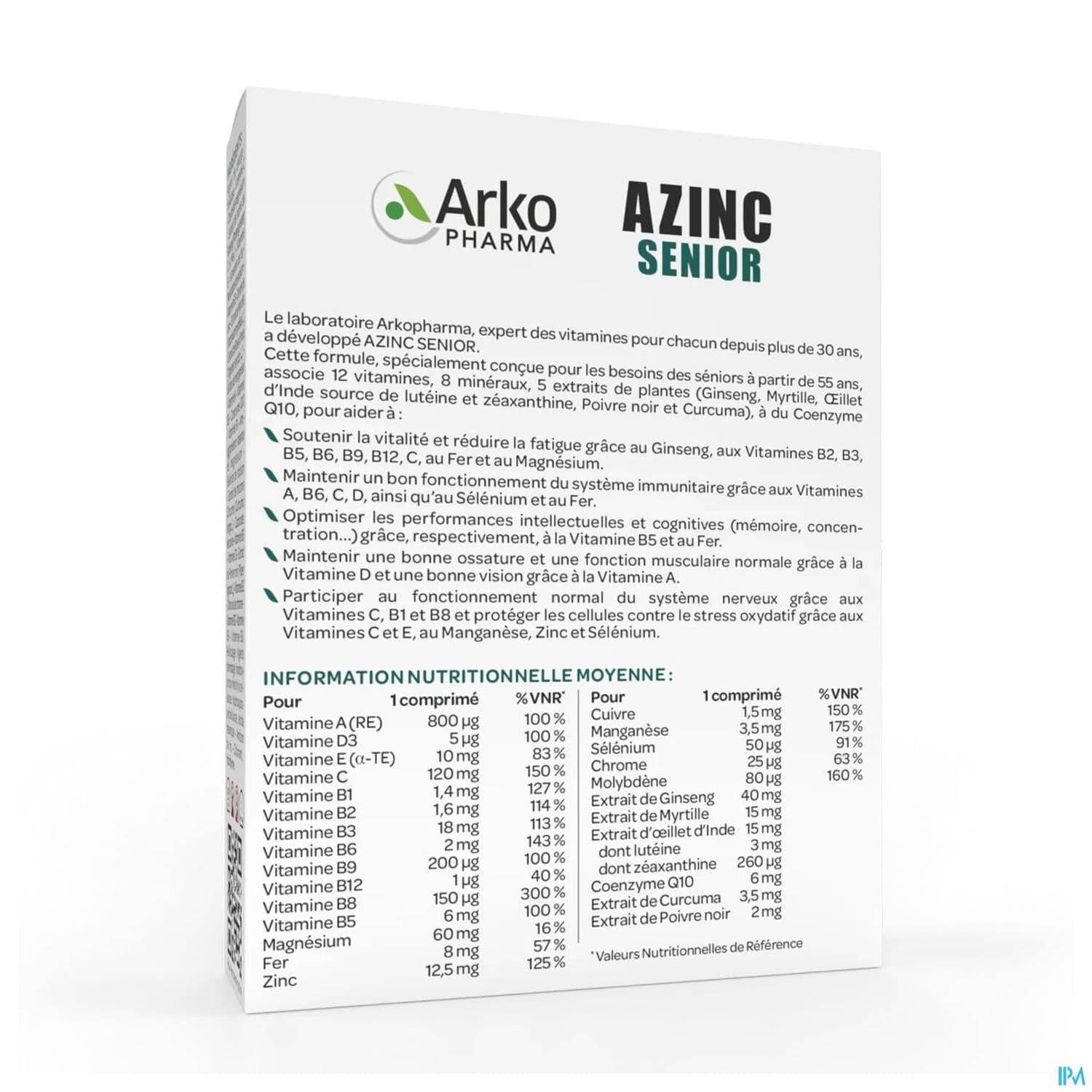 AZINC SENIOR CPR 30