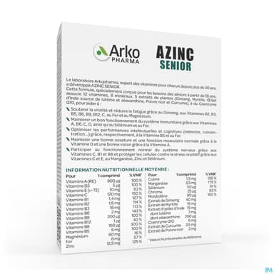 AZINC SENIOR CPR 30