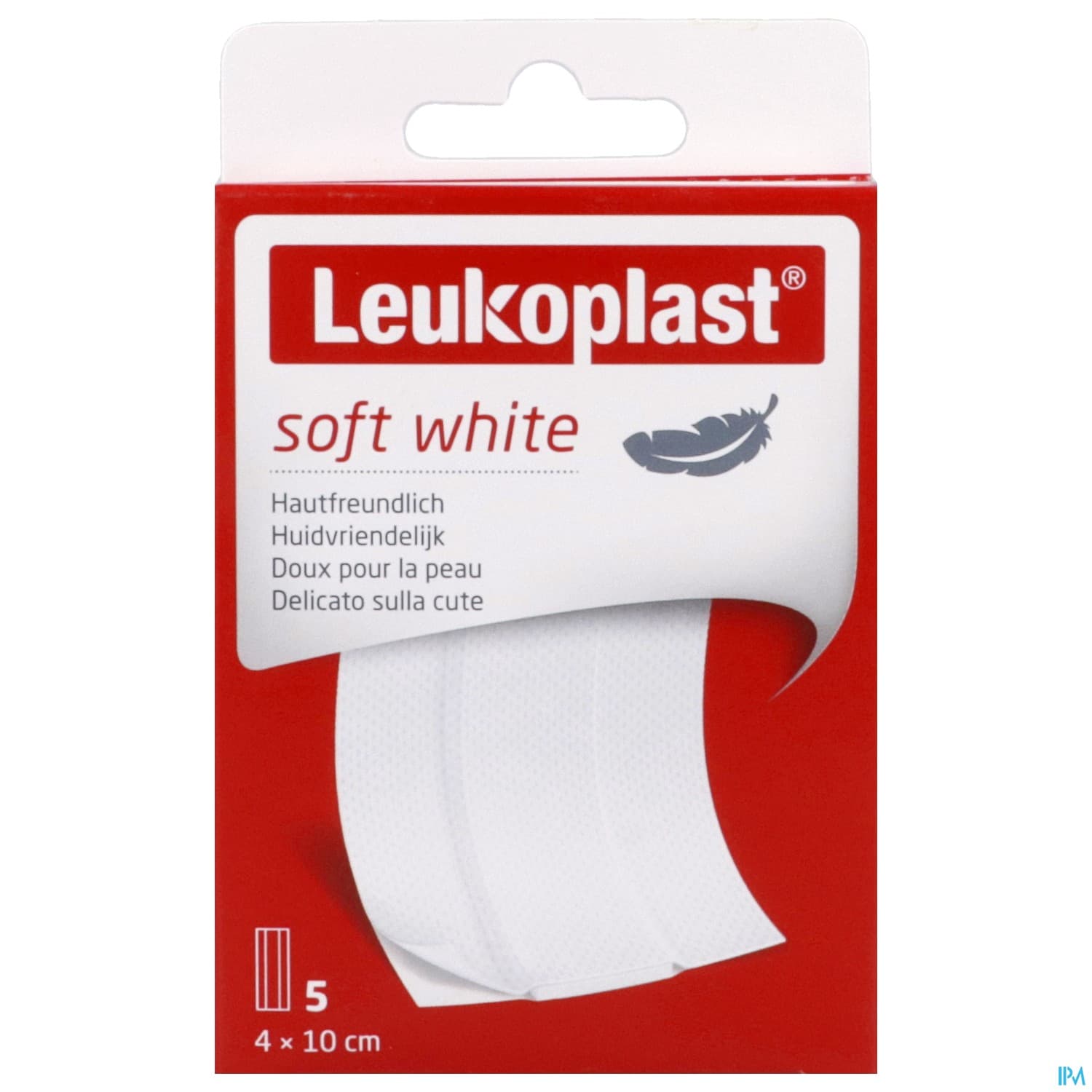 LEUKOPLAST SOFT WHIT PANS 10X4CM 5