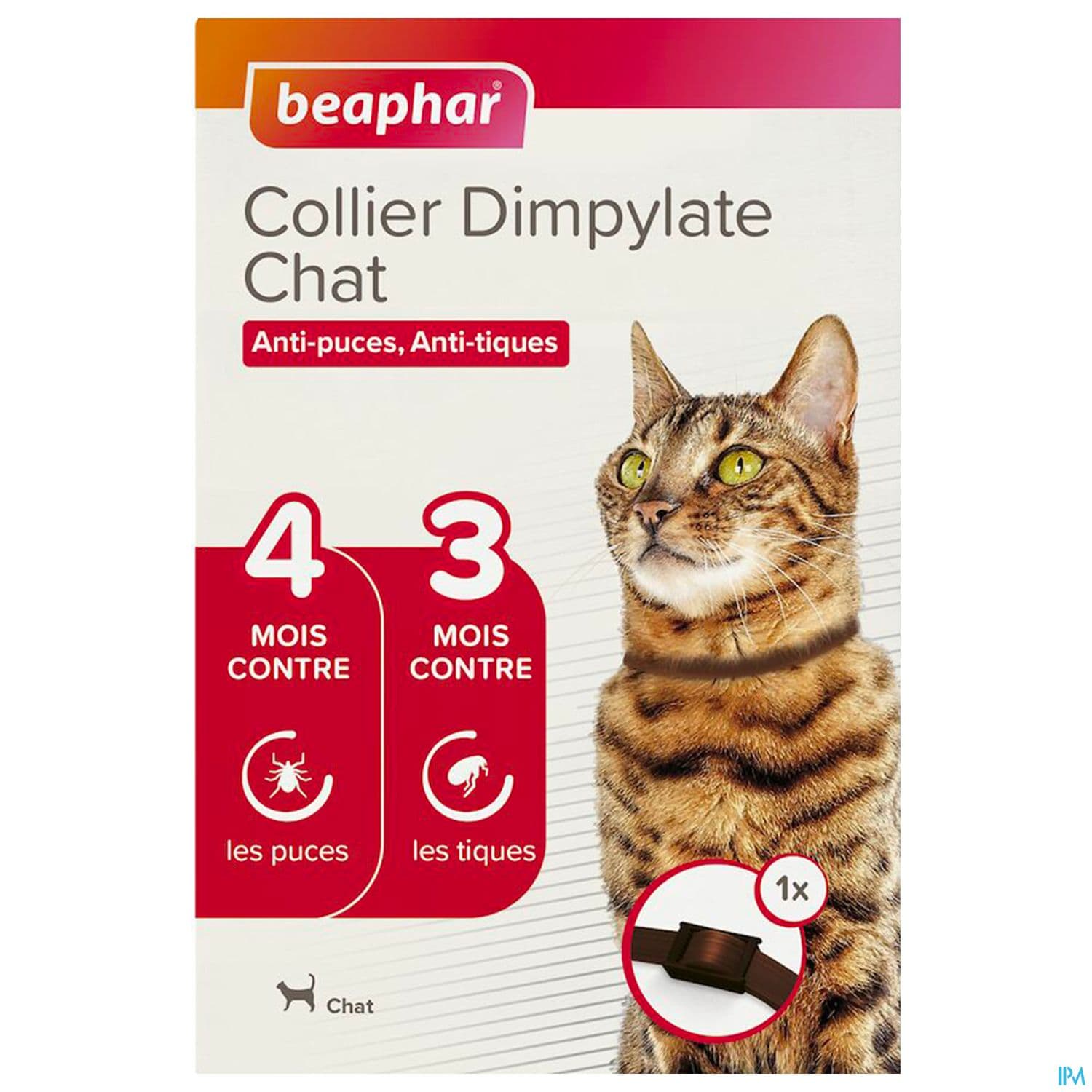 Beaphar Collier Dimpylate Chat Anti-puces Et Tiques Marron