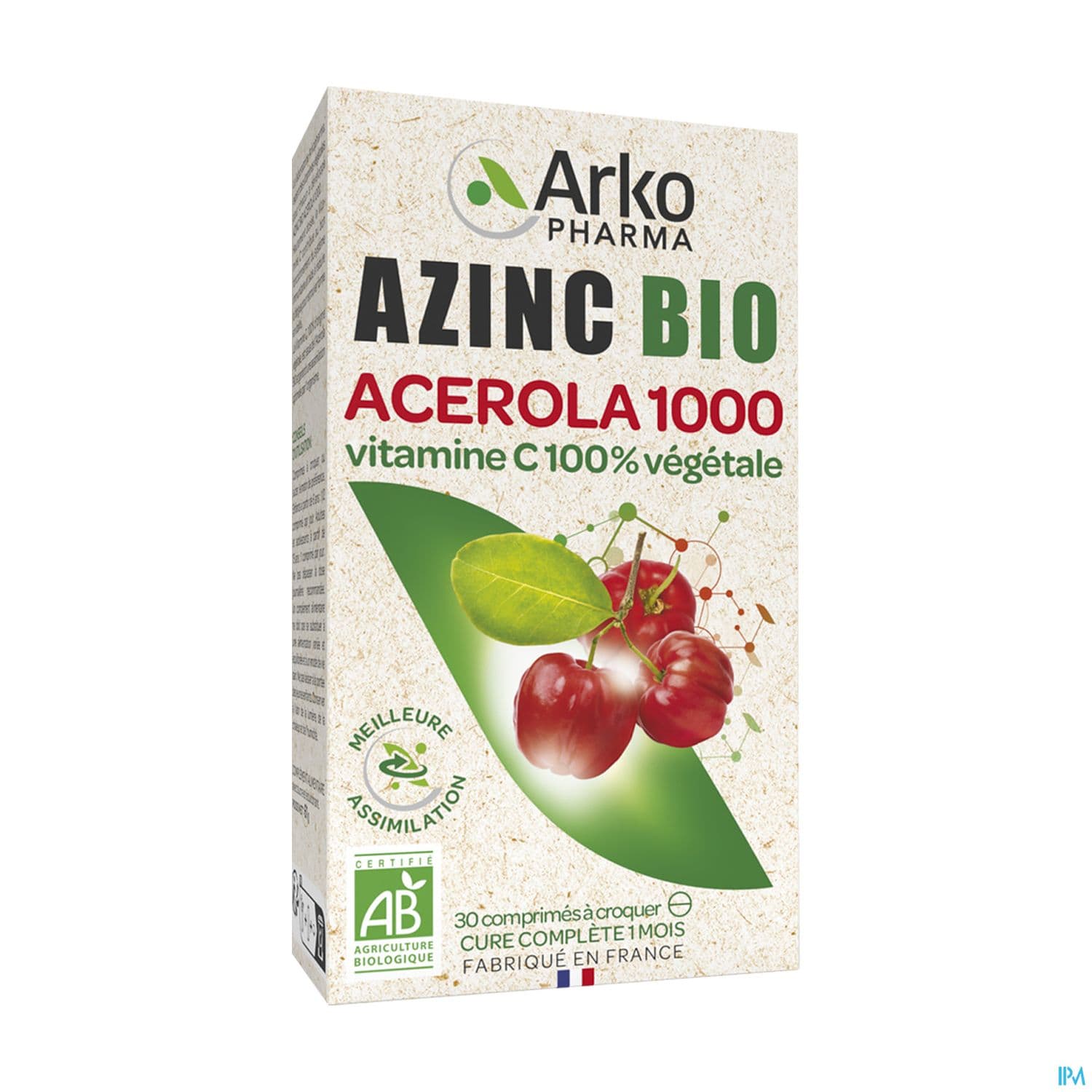 Arkopharma Azinc Vegetal Acerola 1000 Bio Comprime 30