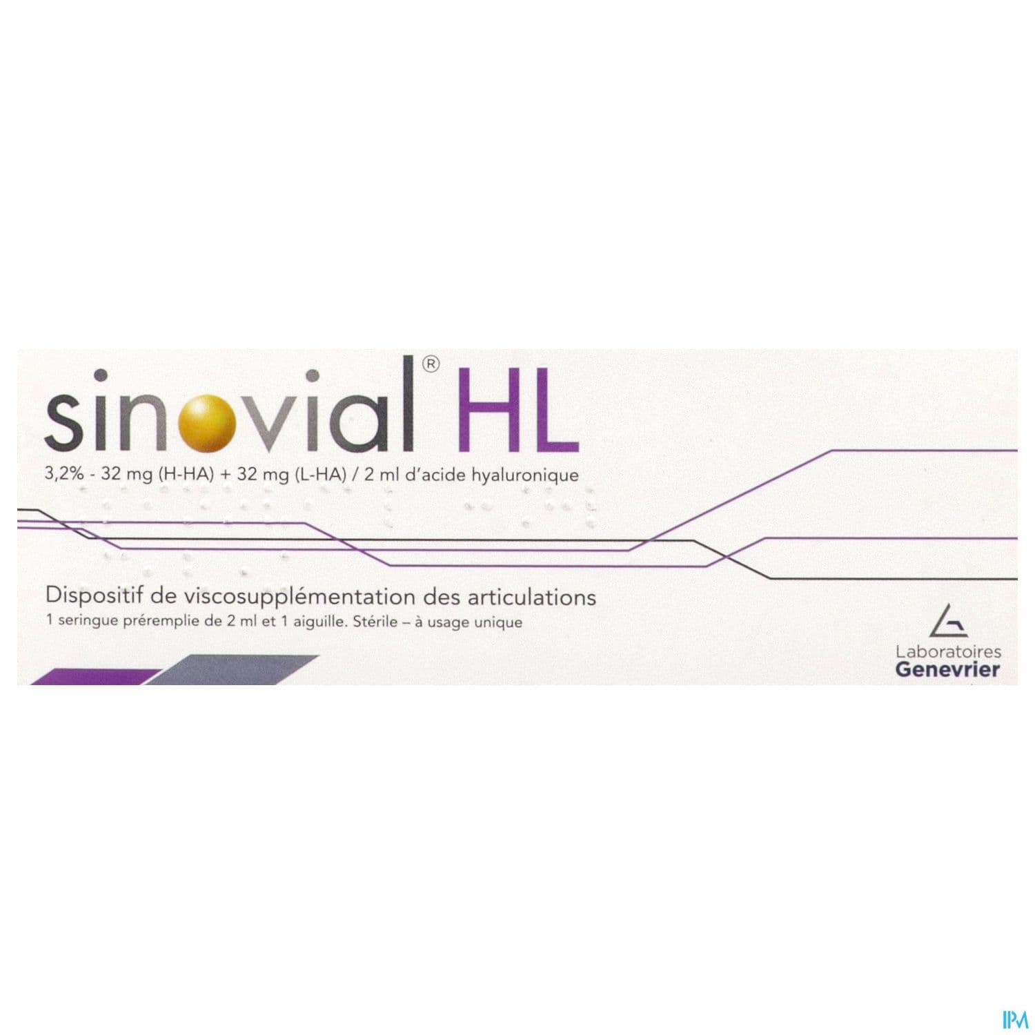 Sinovial High Low 3.2% Solution Visco Injectable Seringue 2ml + Aig
