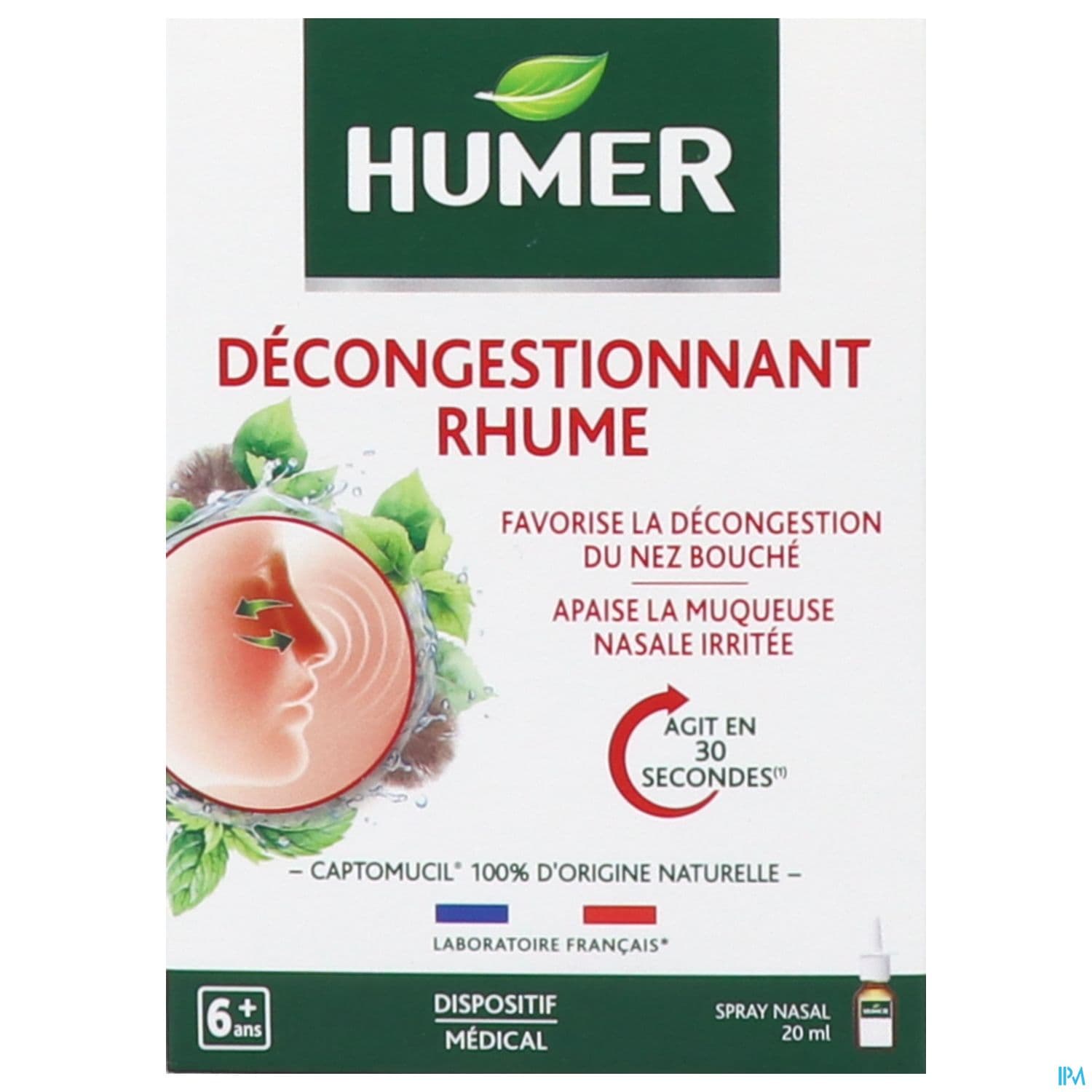 HUMER DECONGESTIONNANT SPR 20ML