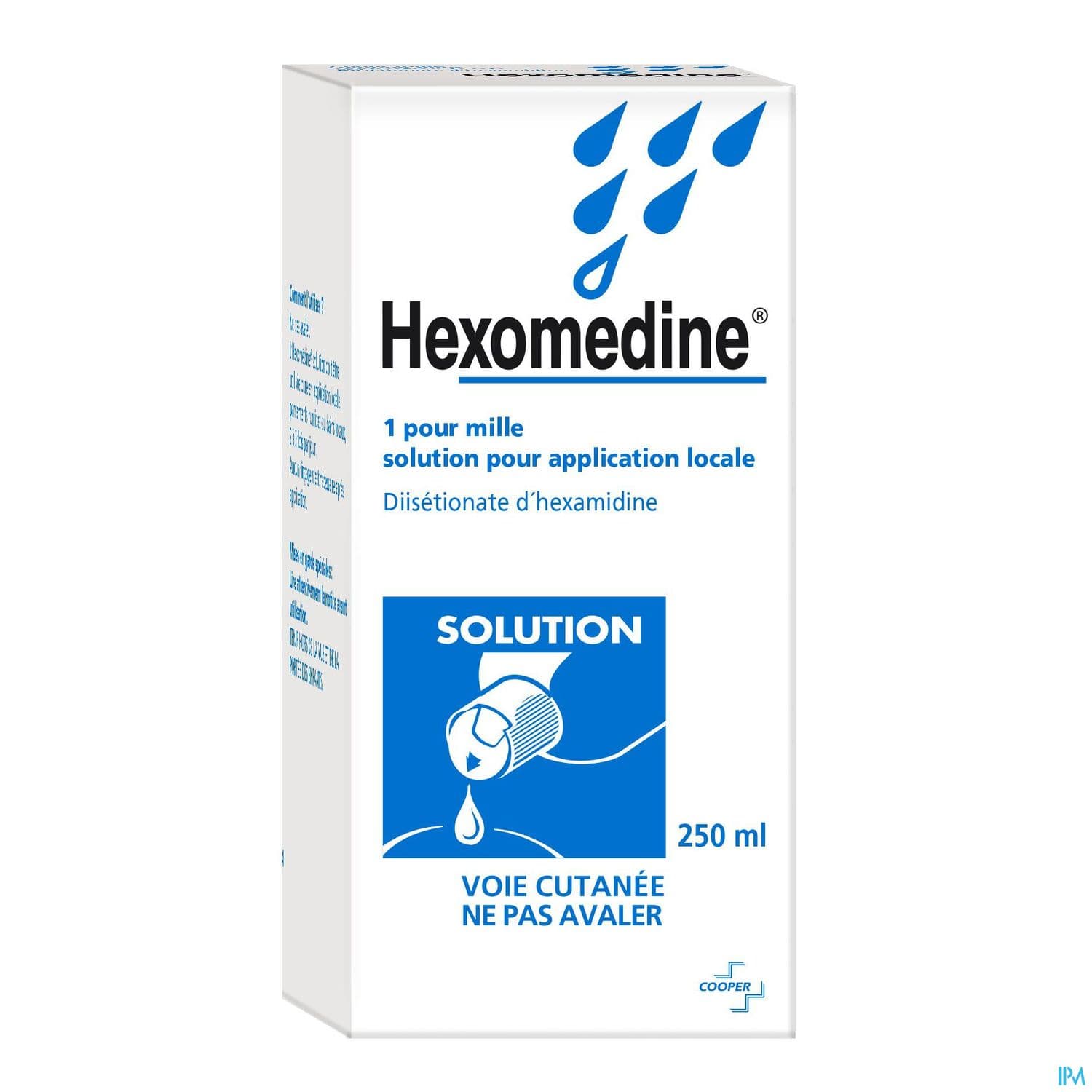 HEXOMEDINE 0,1% S A LOC FL/250ML