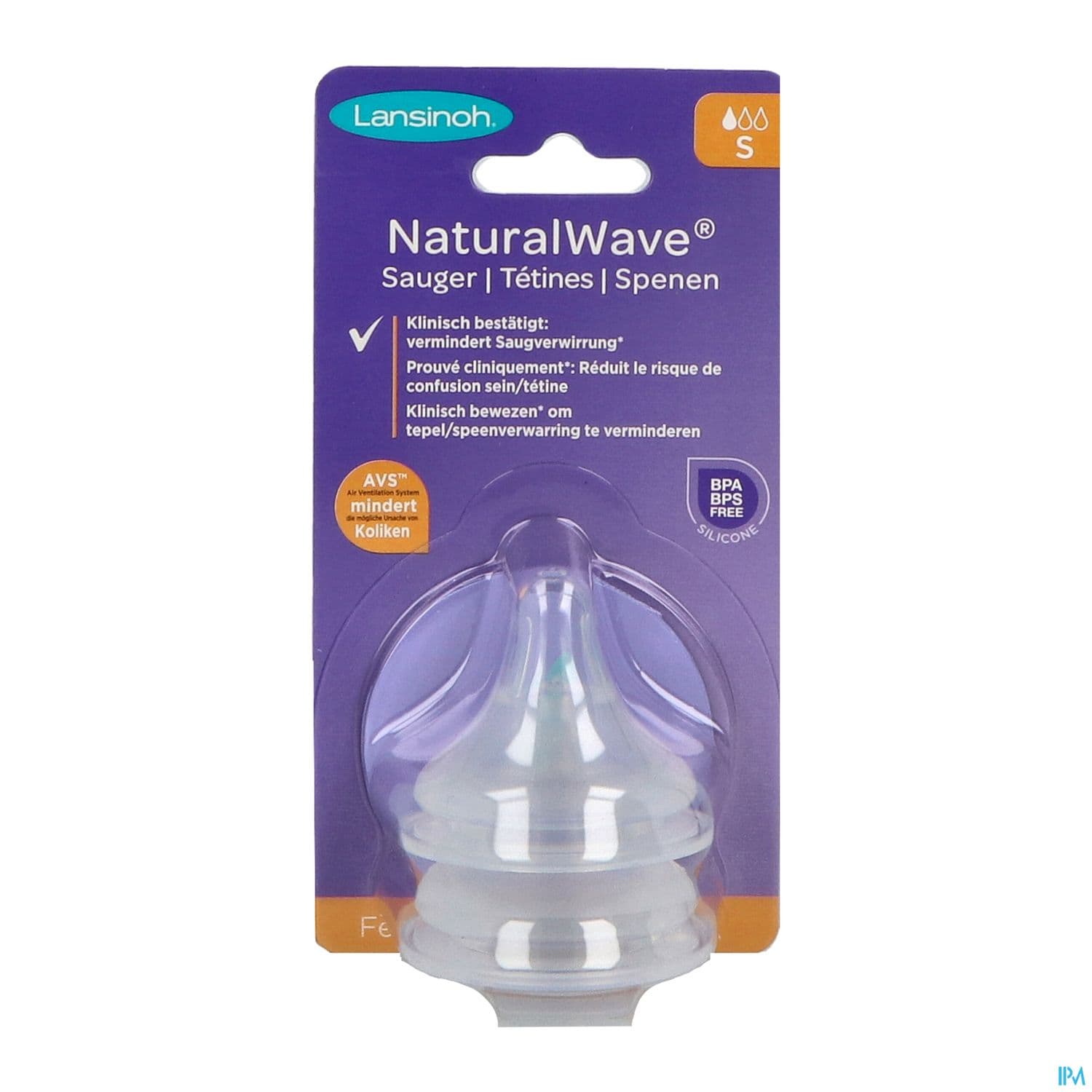 LANSINOH TETINE NATUREL WAVE LENT2