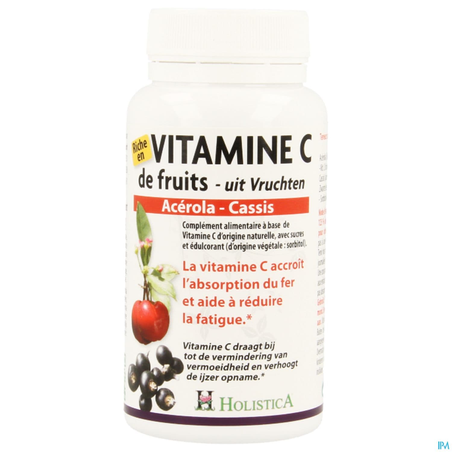 Holistica Acerola Cassis Comprime A Croquer 60