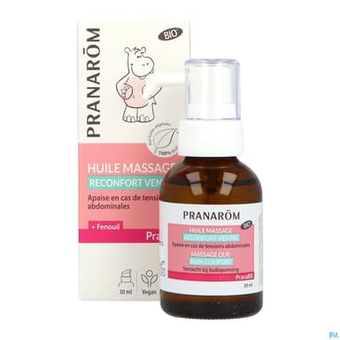 Pranarom Pranabb Huile De Massage Bio Reconfort Ventre 30ml