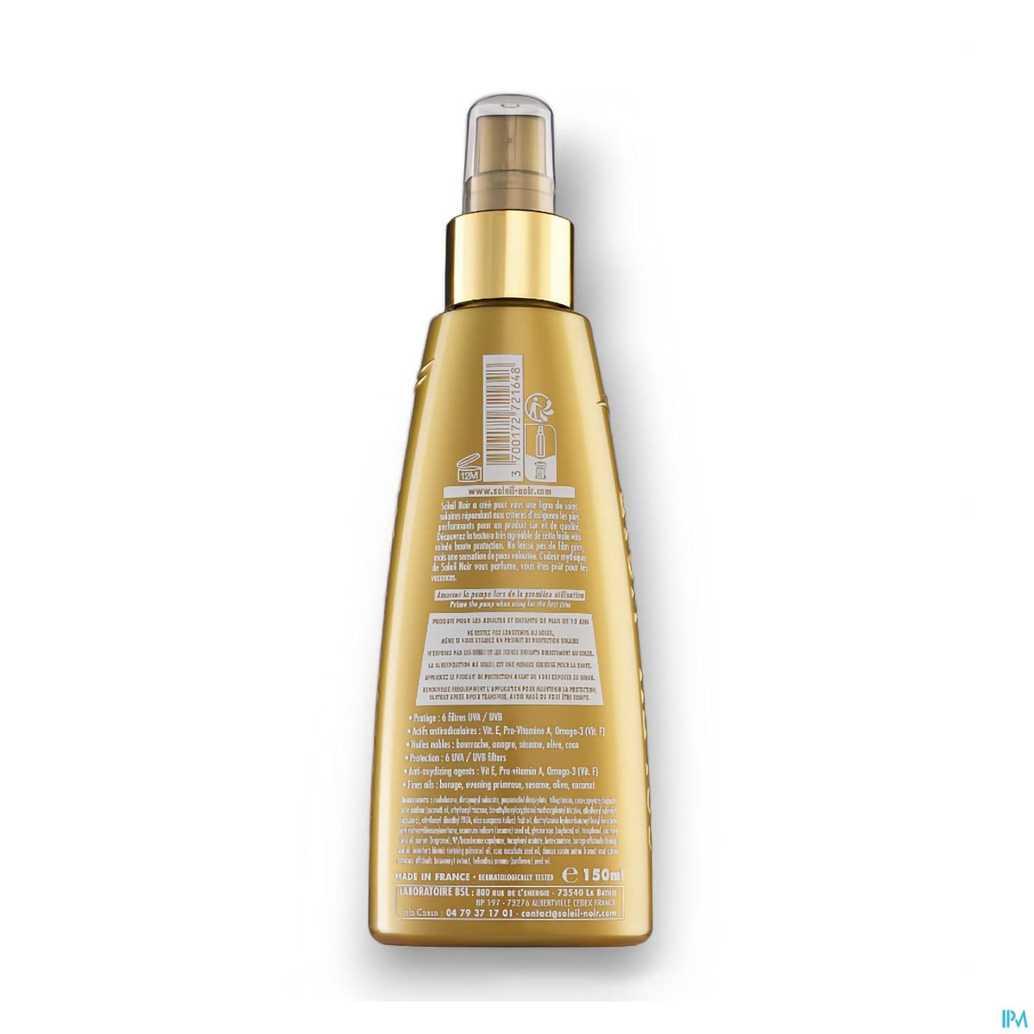Soleil Noir Huile Seche Vitamine Ip 50 Spray 150ml