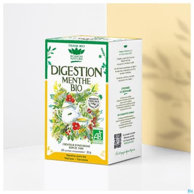 Romon Nature Complexes Digestion Menthe Bio Infusette 1g6 20