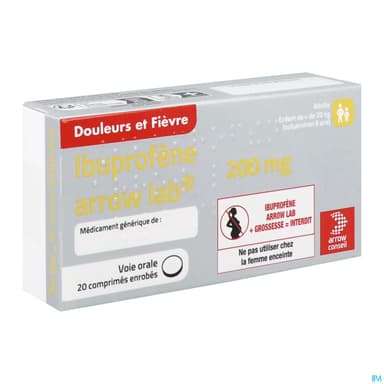 Ibuprofene Arrow Lab 200mg Comprime 20