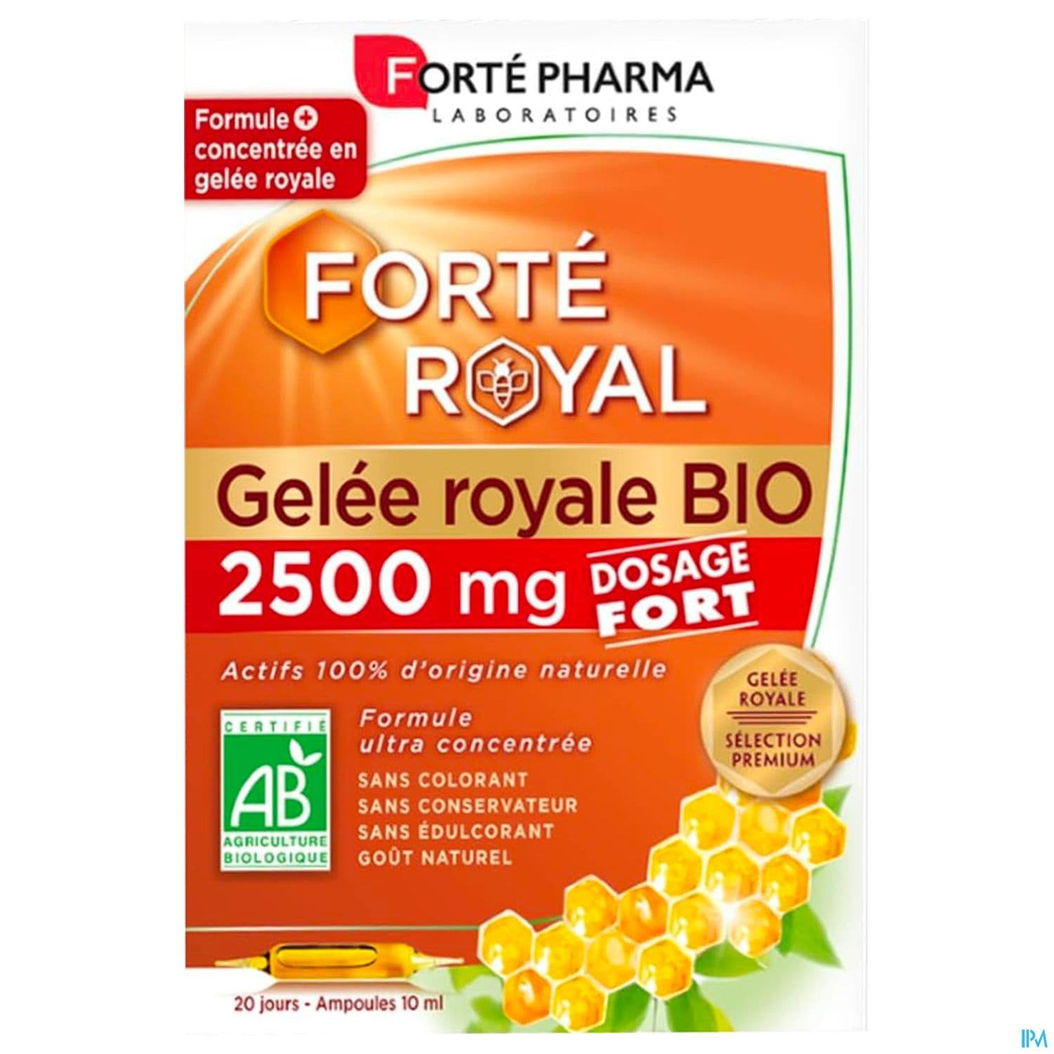 Forte Pharma Forte Royal Gelee Royale 2500mg Bio Ampoule 10ml 20