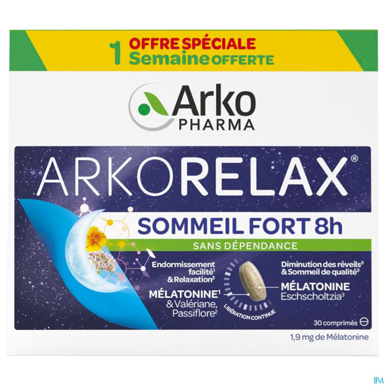 ARKORELAX SOMMEIL FORT 8H CPR 30