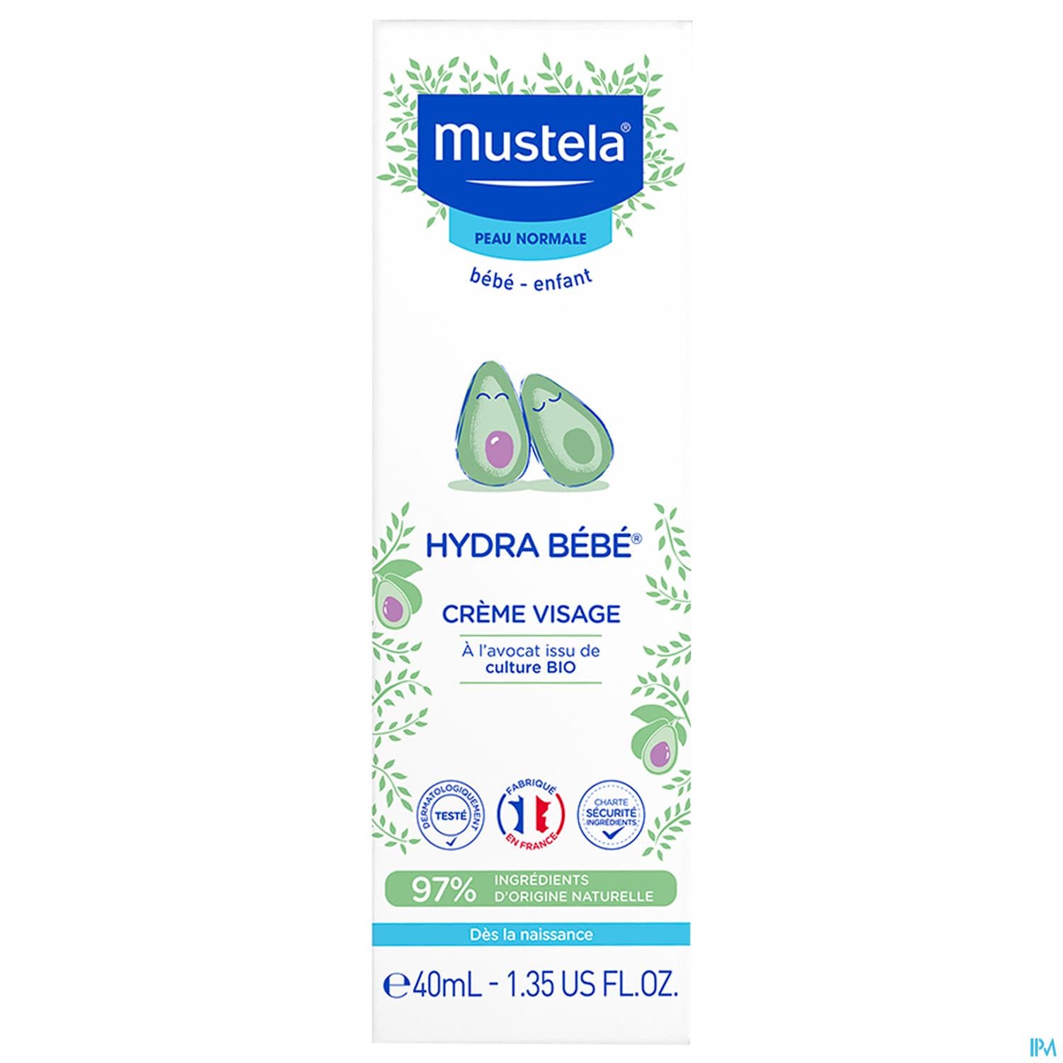 Mustela Bebe Enfant Hydra Bebe Enfant Creme Visage A l Avocat Bio 40ml