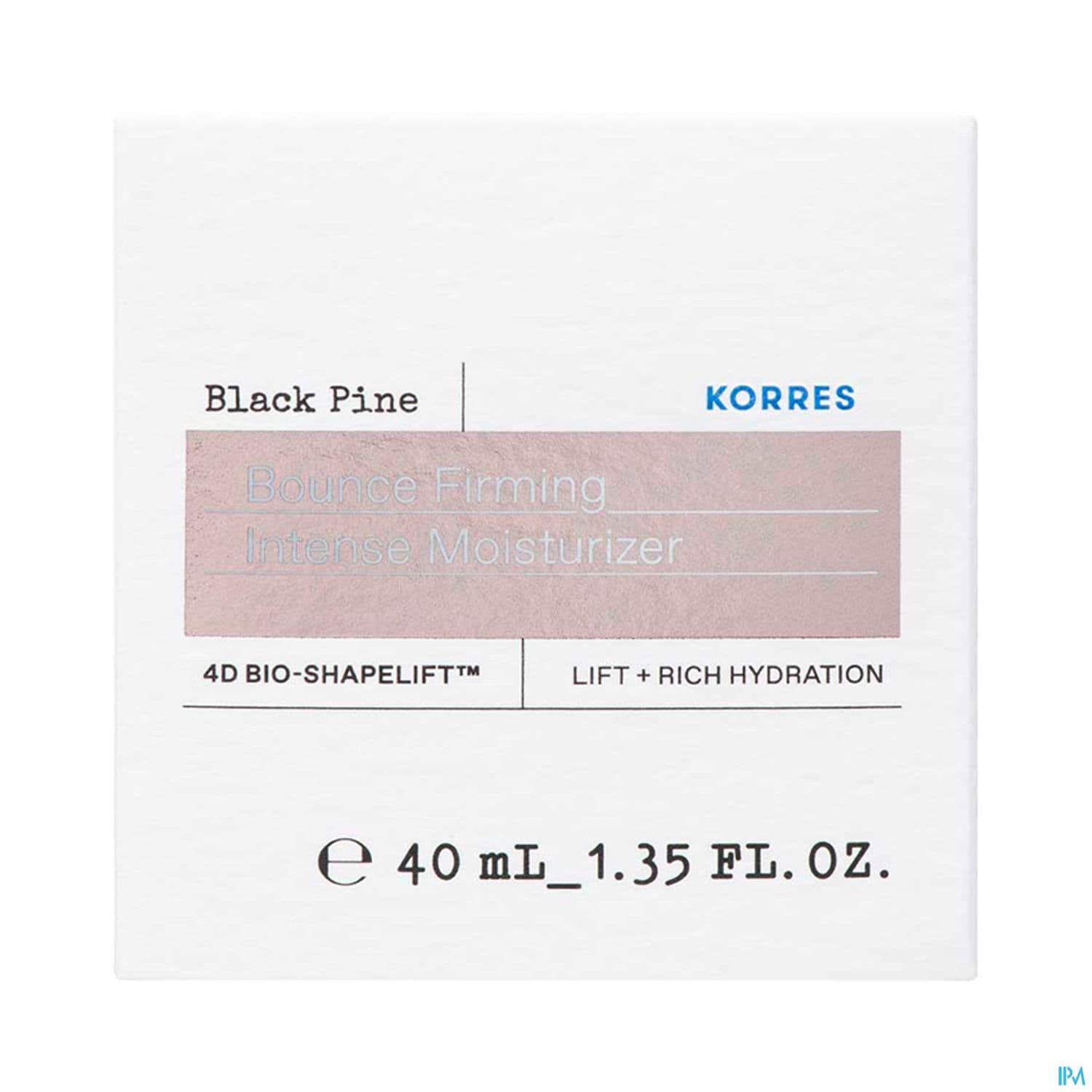 Korres Pin Noir 4d Creme Jour Peaux Seches 40ml