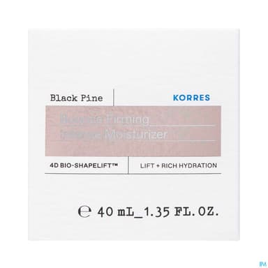 Korres Pin Noir 4d Creme Jour Peaux Seches 40ml