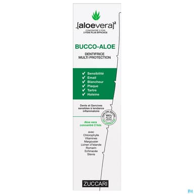 Aloevera Zuccari Naturancia Bucco Aloe Gel Dentifrice 100ml