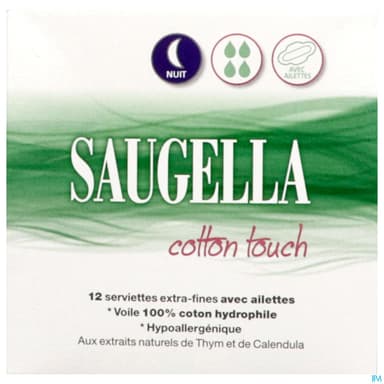 Saugella Cotton Touch Serviette Nuit 12