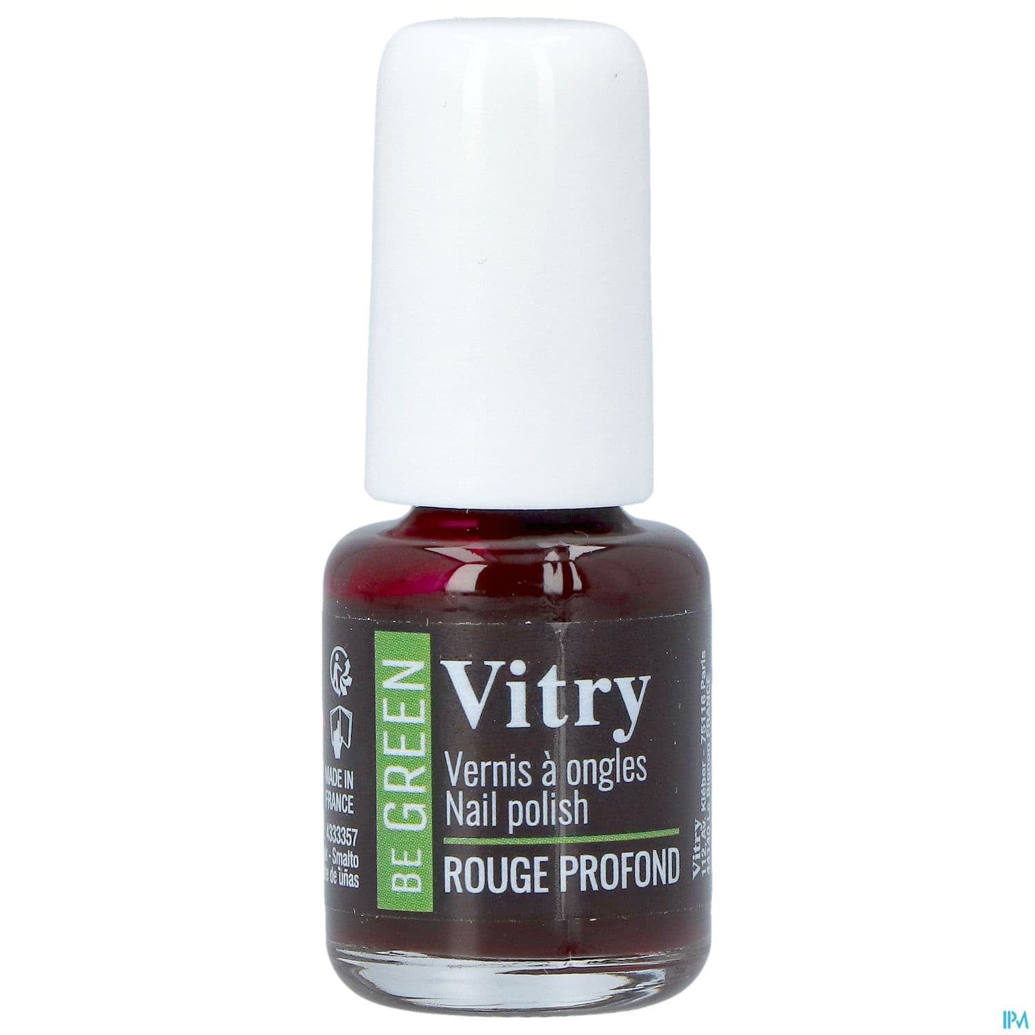 Vitry Be Green Vernis Ongles Rouge Profond 6ml
