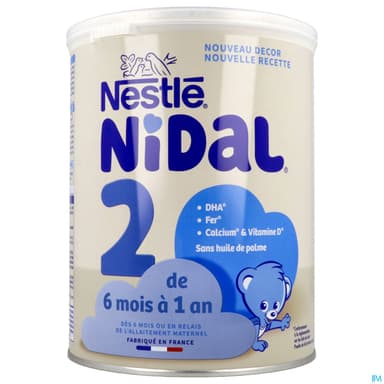 NIDAL-2 DES 6 MOIS LAIT PDR 800G
