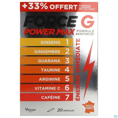 FORCE G POWER MAX OFFR PROMO AMP20