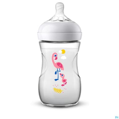 BIB AVENT NATURAL PP 260ML FLAMANT