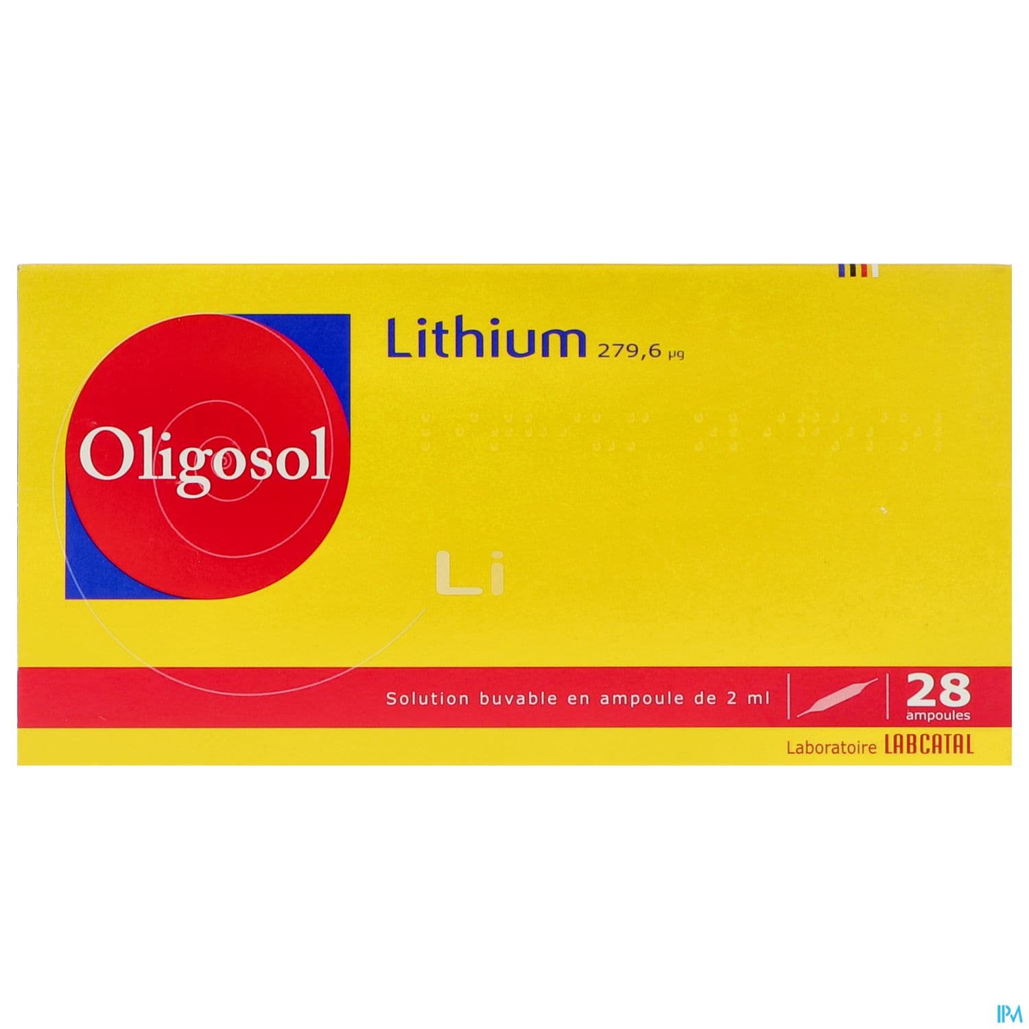 Oligosol Lithium Solution Buvable Ampoule 2ml 28