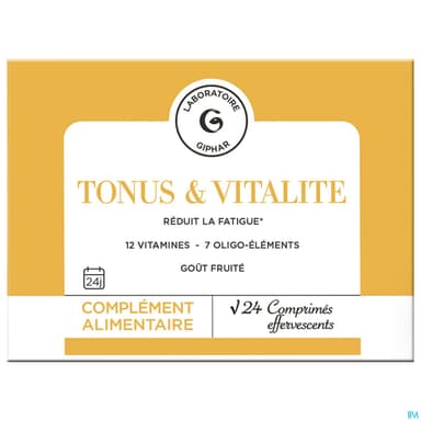 Laboratoire Giphar Tonus Vitalite Comprime Effervescent 24