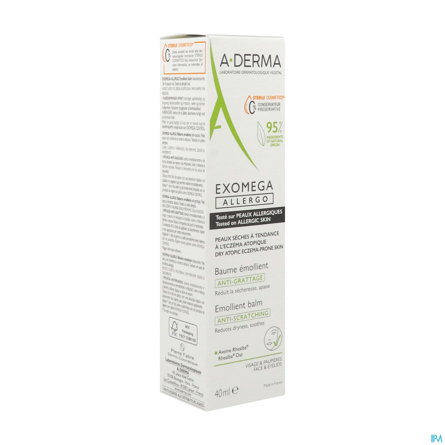 A-DERMA EXOMEGA ALLERGO 40ML