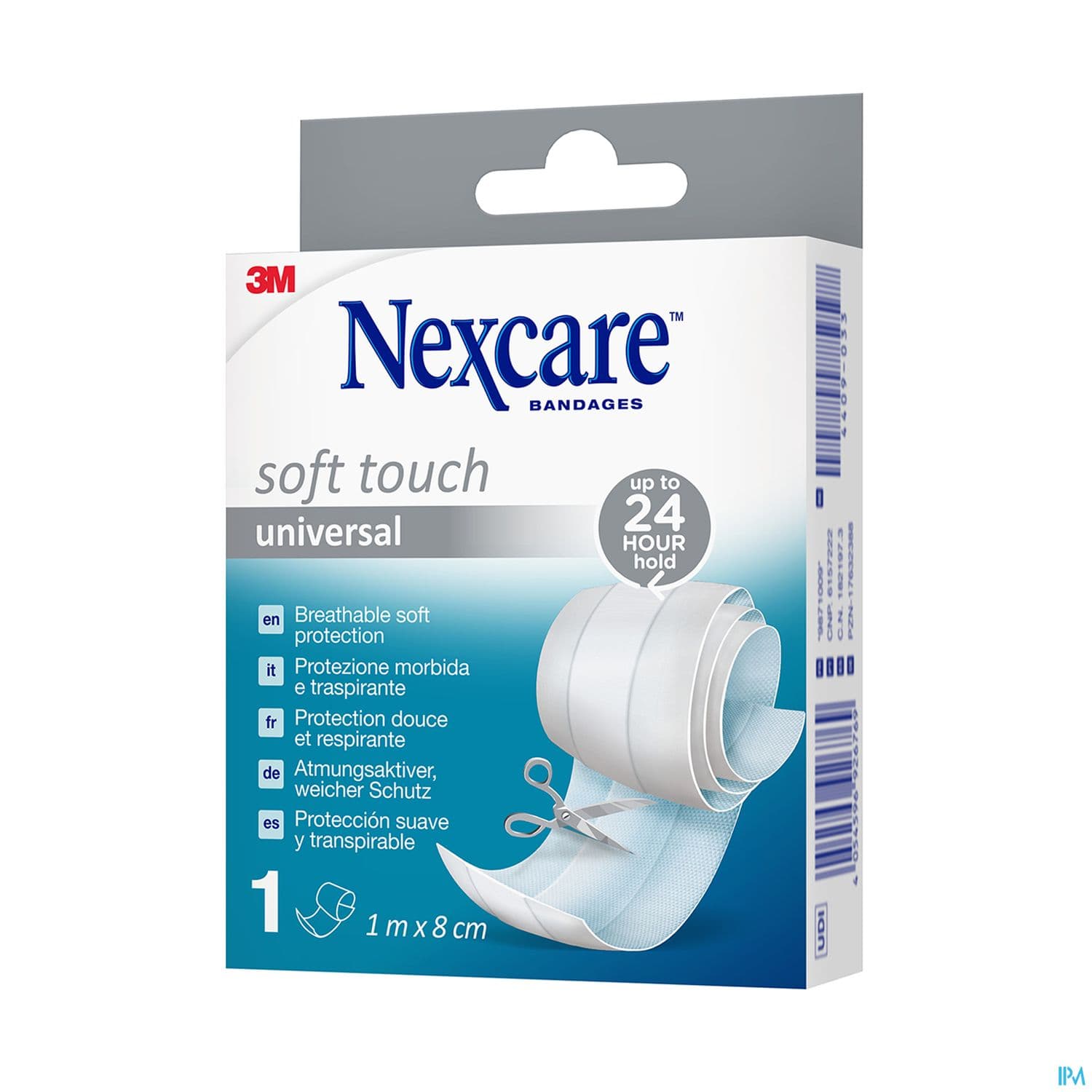 3m Nexcare Soft Touch Bande 1m X 8cm