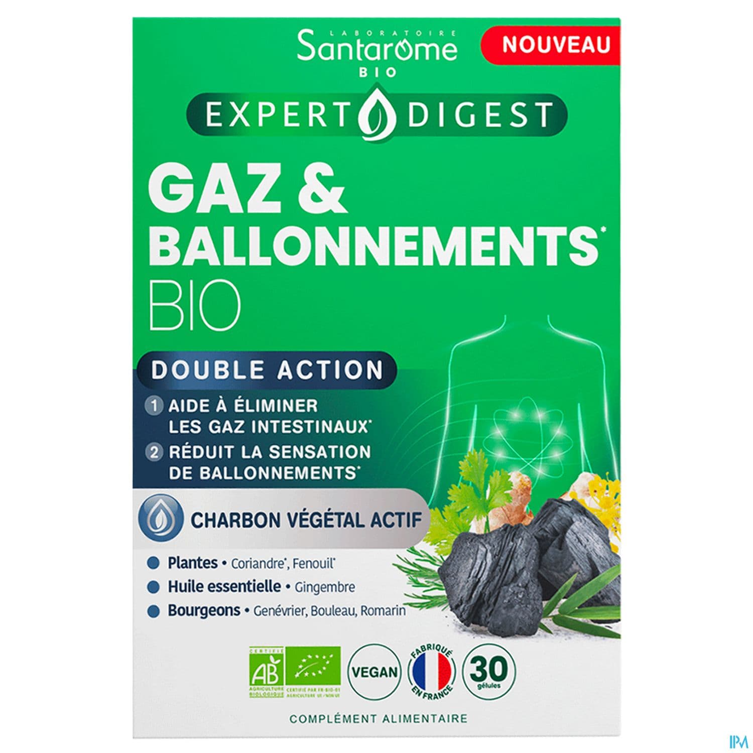Santarome Gaz Ballonnement Bio Gelule 30