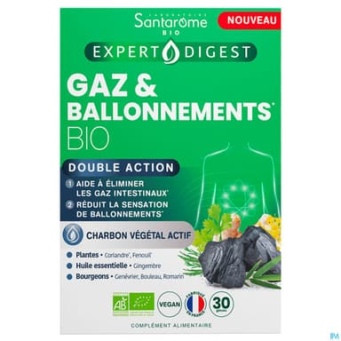 Santarome Gaz Ballonnement Bio Gelule 30
