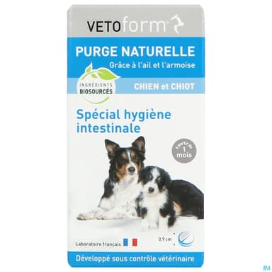 Vetoform Purge Naturelle Comrimes Chien Et Chiot 50 Cp