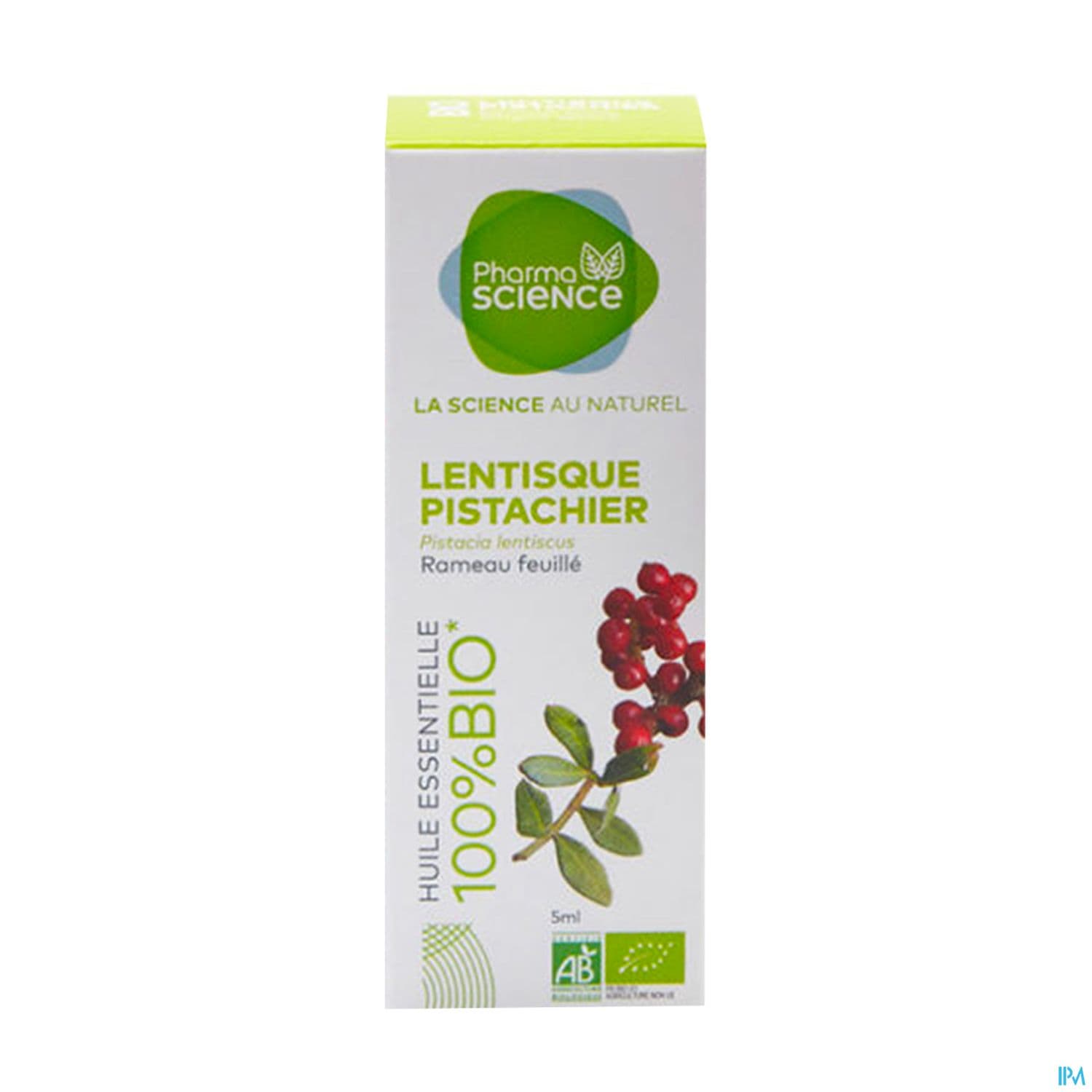 Pharmascience Huile Essentielle Lentisque Pistachier Bio 5ml — Pharmacie du Pilori