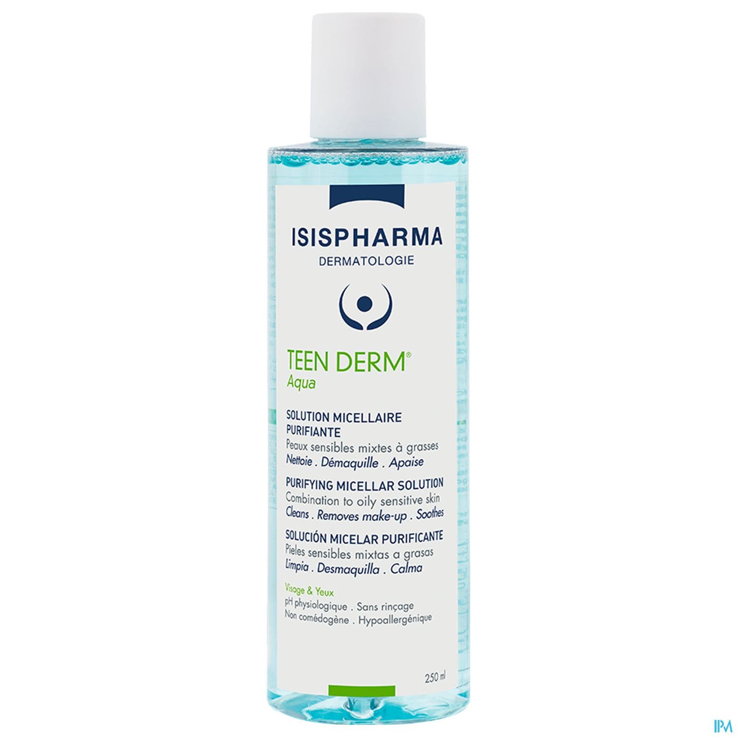 TEEN DERM AQUA SOL MICEL PURI250ML