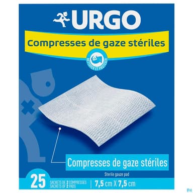 URGO COMP ST 25 SACH/2 7,5X7,5