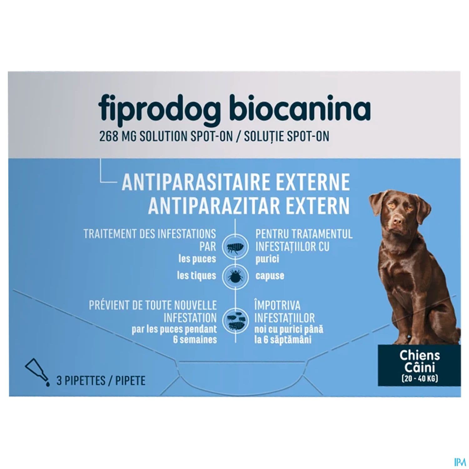 FIPRODOG 268MG SPOTON G/CHIEN PIP3