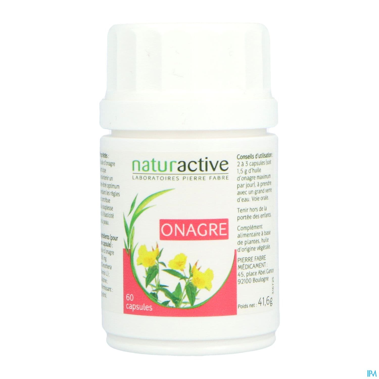 Naturactive Huile Onagre Capsule 60