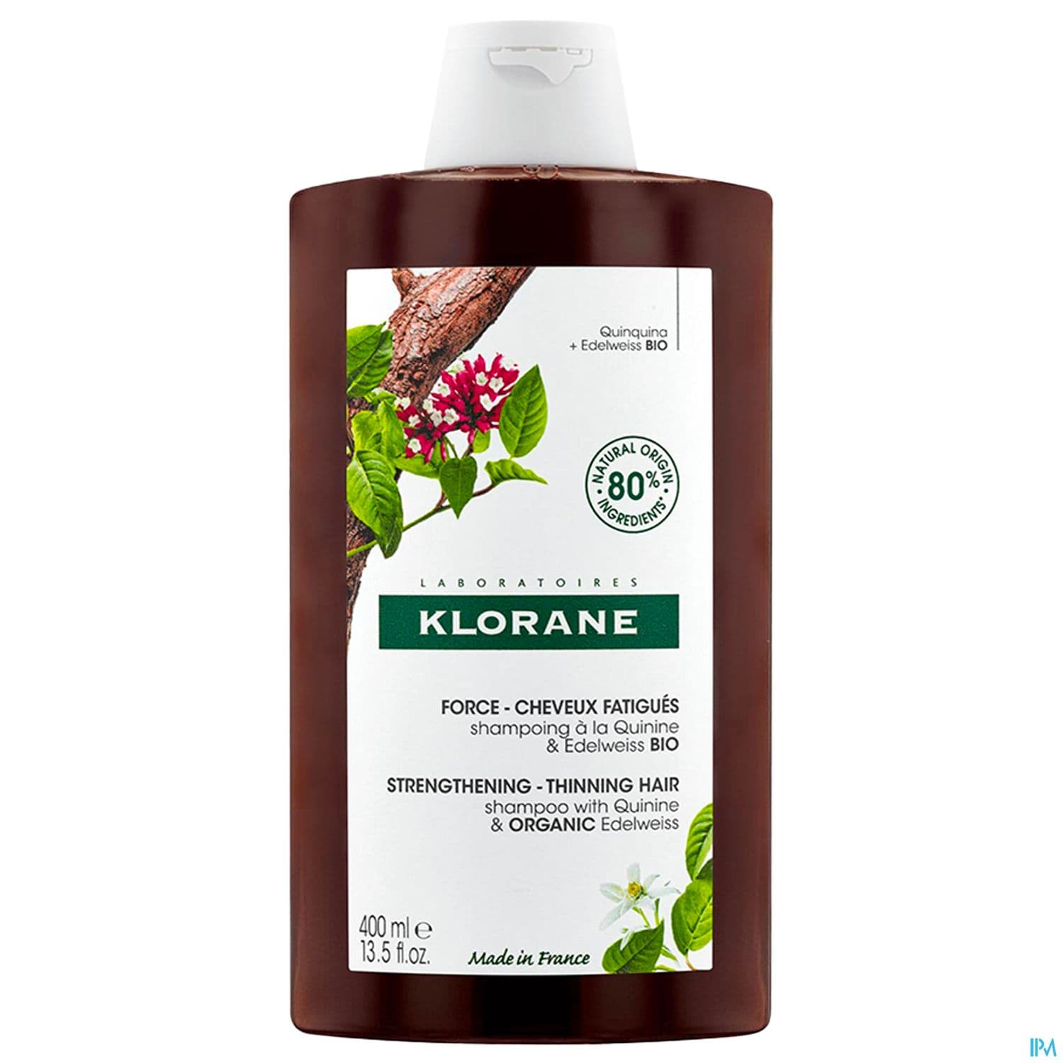 KLORANE SH QUININE EDELWEISS 400ML