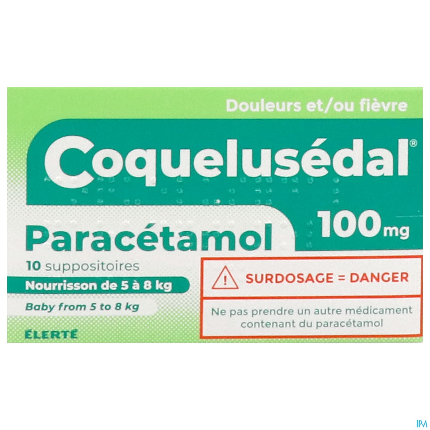 COQUELUSEDAL PARACET 100MG SUP 10