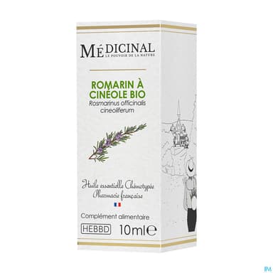 Medicinal Huile Essentielle Romarin A Cineole Bio 10ml