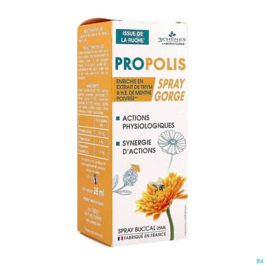 3 CHENES PROPOLIS BUC SPRAY25ML