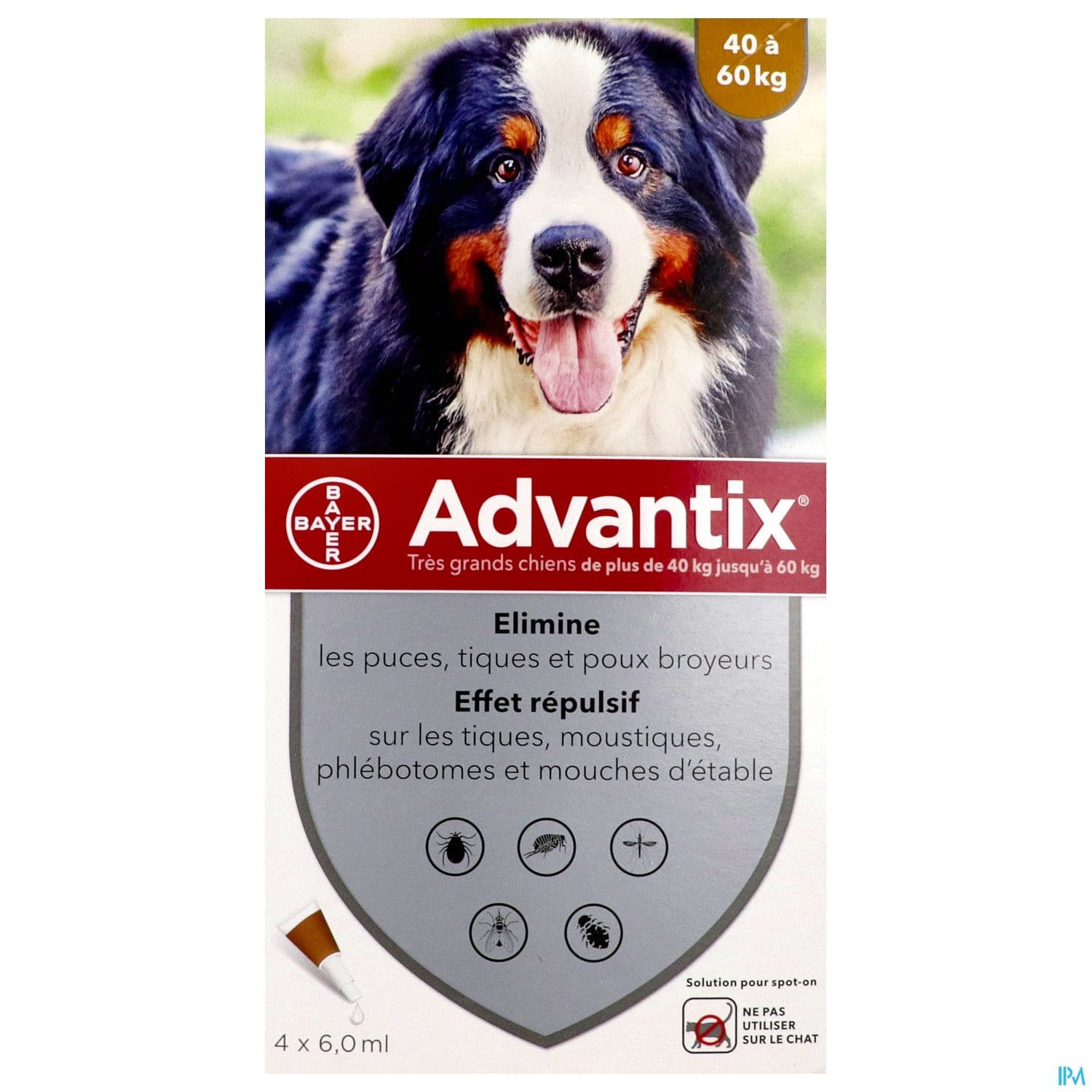 ADVANTIX TGR/CHIEN PIPET 6ML 4