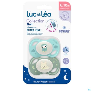 Luc Et Lea Sucette Collection Nuit 6/18m C9 2024 X2