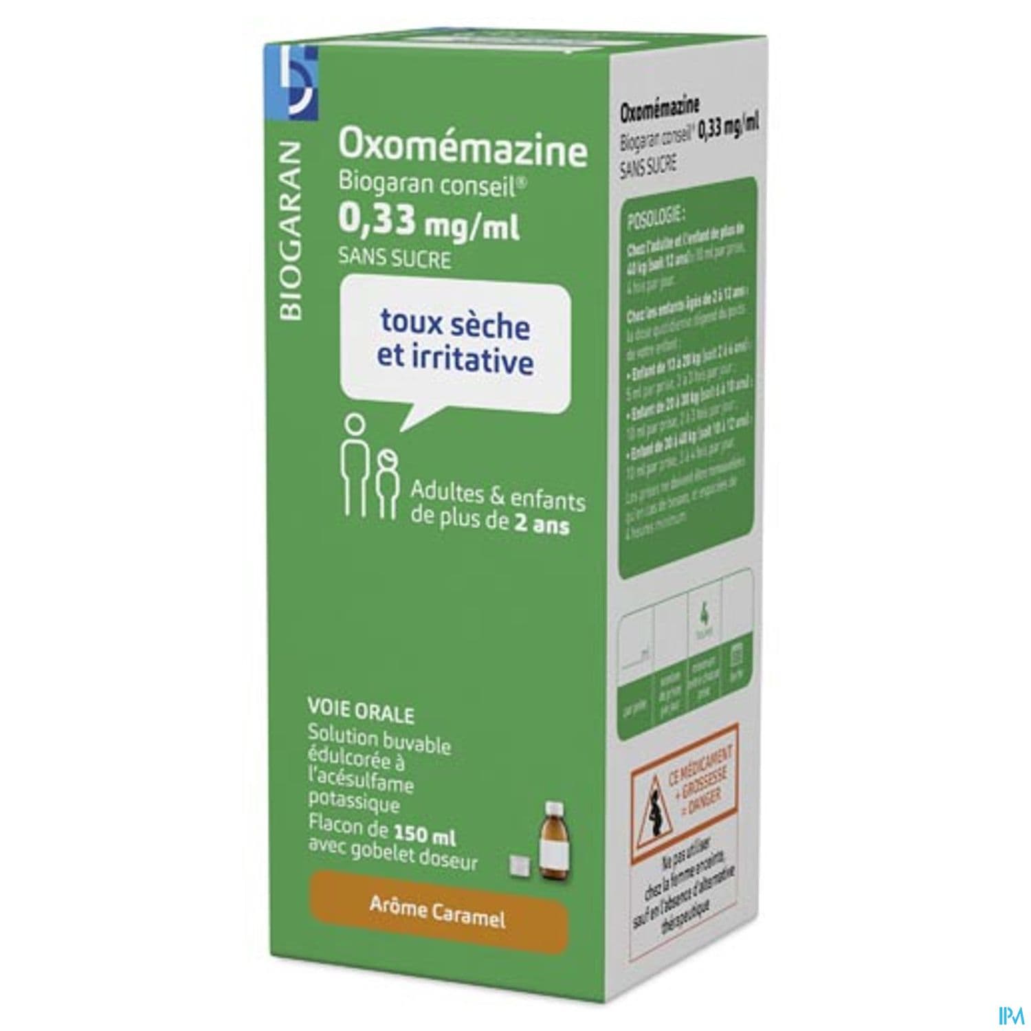 OXOMEMAZINE 0,33MG/ML BGC S/S150ML