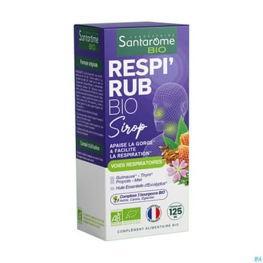 Santarome Respi Rub Sirop Bio 125ml