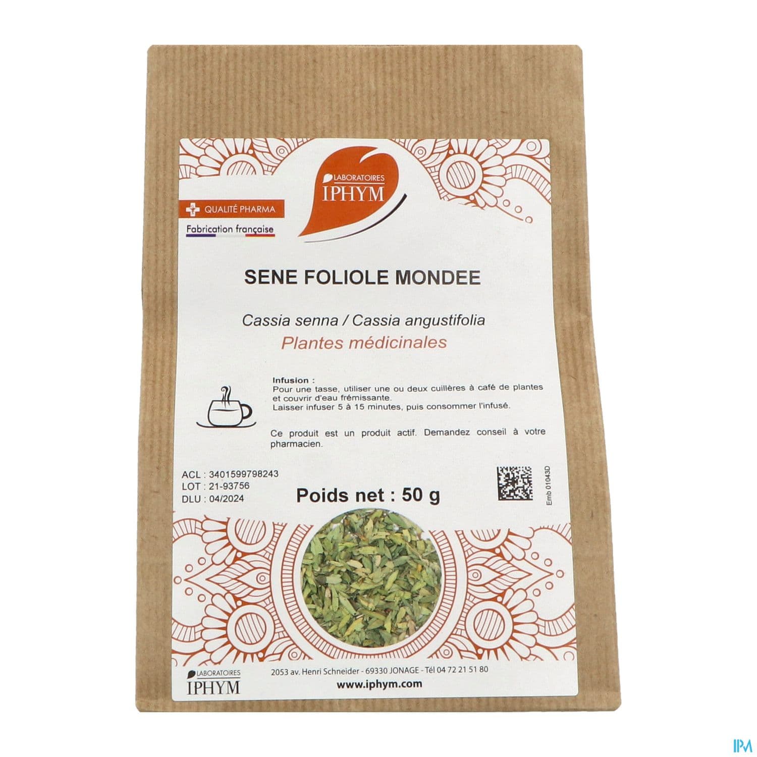 Iphym Sene Foliole Entier 50g