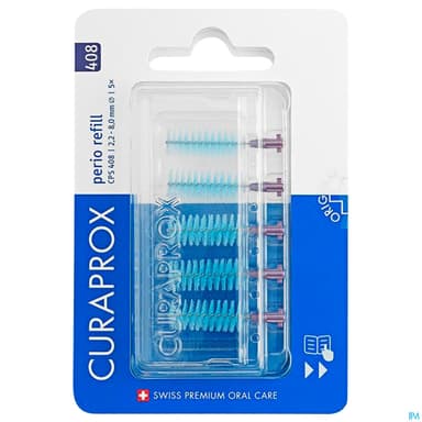 Curaprox Cps 408 Perio Recharge Brossette Interdentaire Violet 5