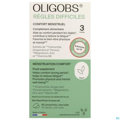 Oligobs Regles Difficiles 3 Cycle Comprime 45