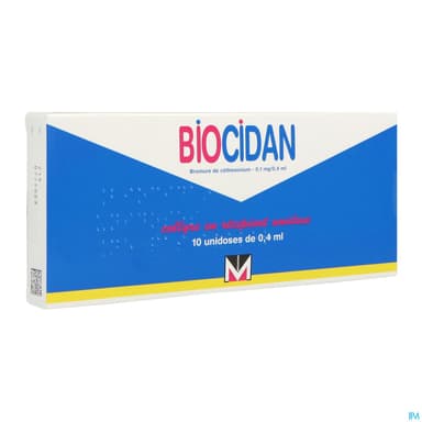 BIOCIDAN 0,1MG/0,4ML COL DOSE 10